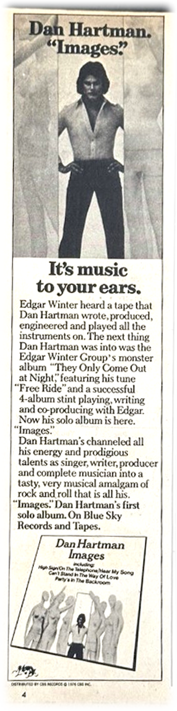 Dan Hartman Images Album Promo